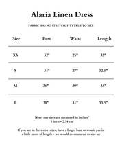 Alaria Linen Dress Denim Blue