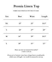 Peonia Linen Top