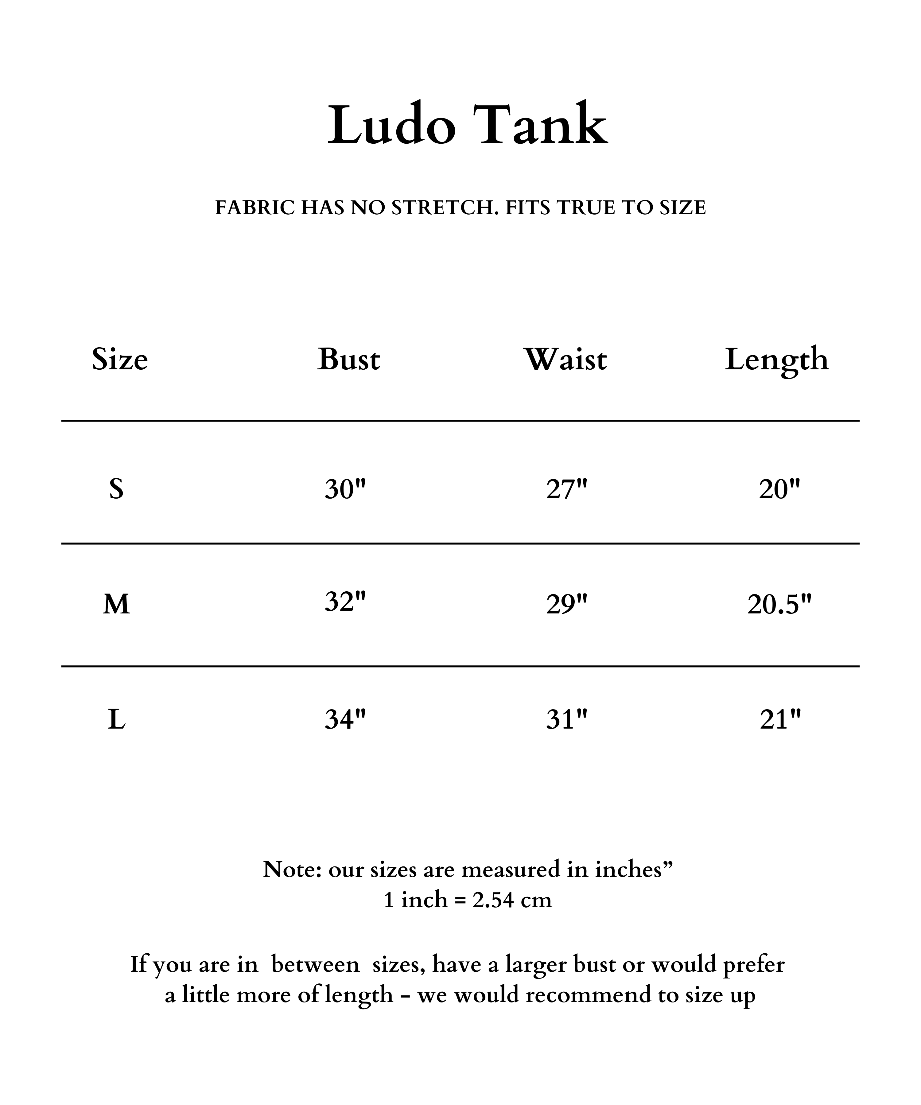 Ludo Tank Top (clearance)