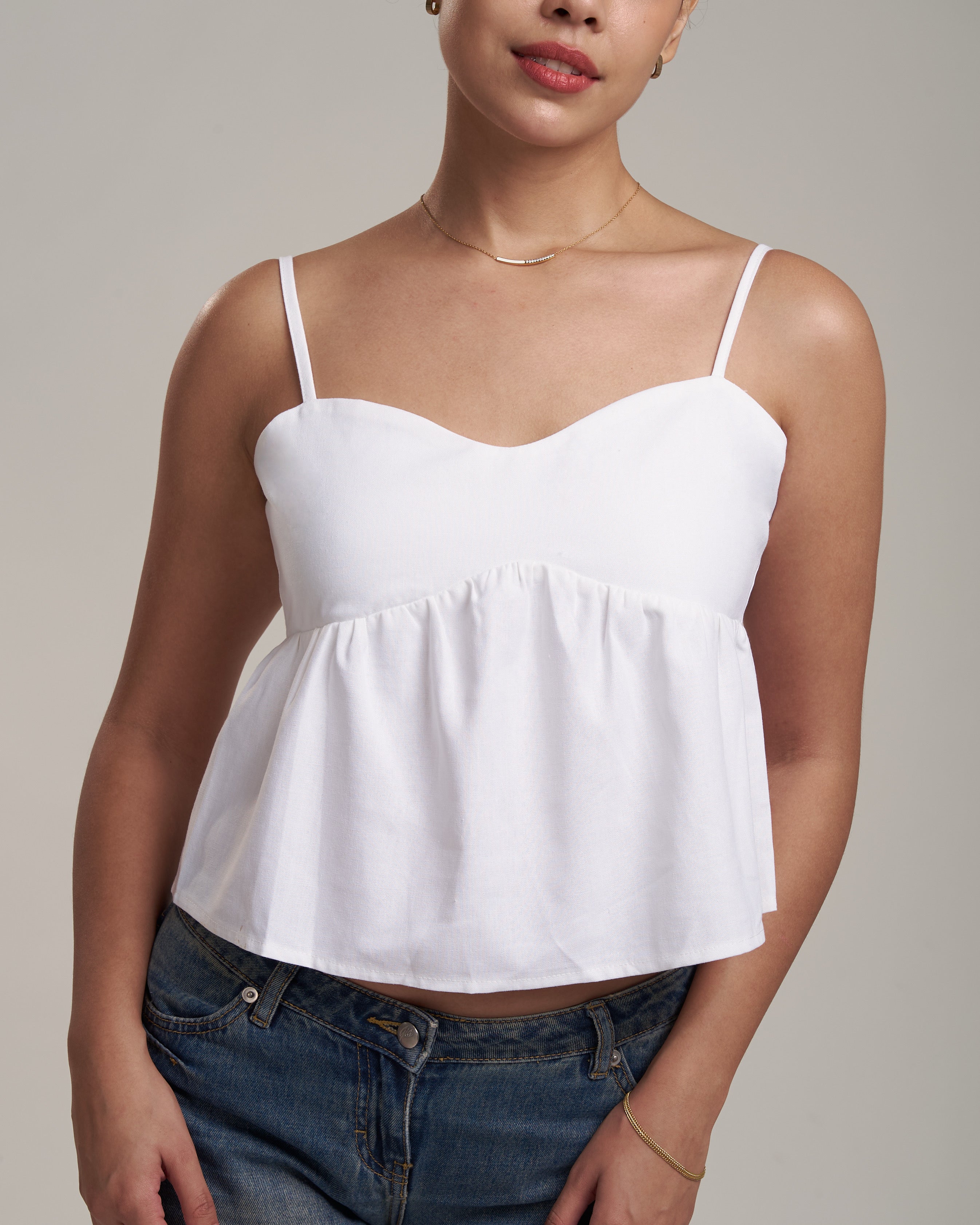 Peonia Linen Top