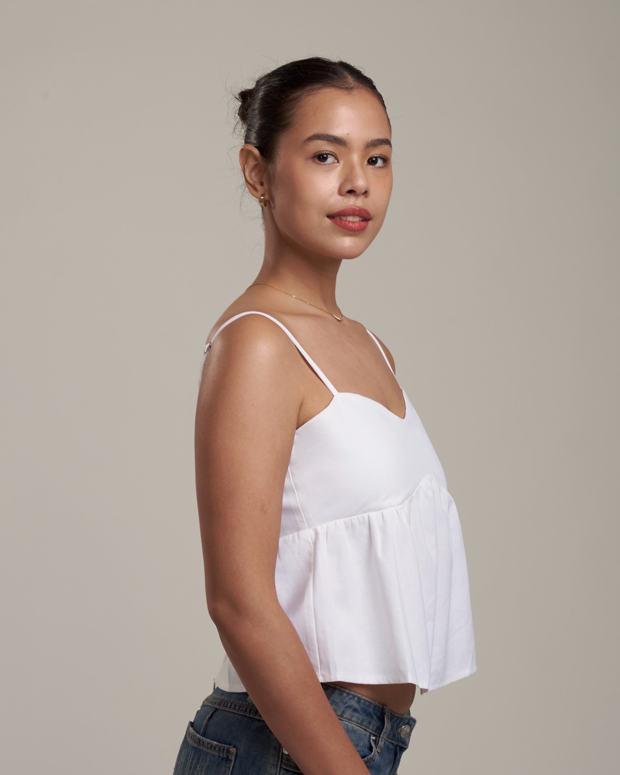 Peonia Linen Top