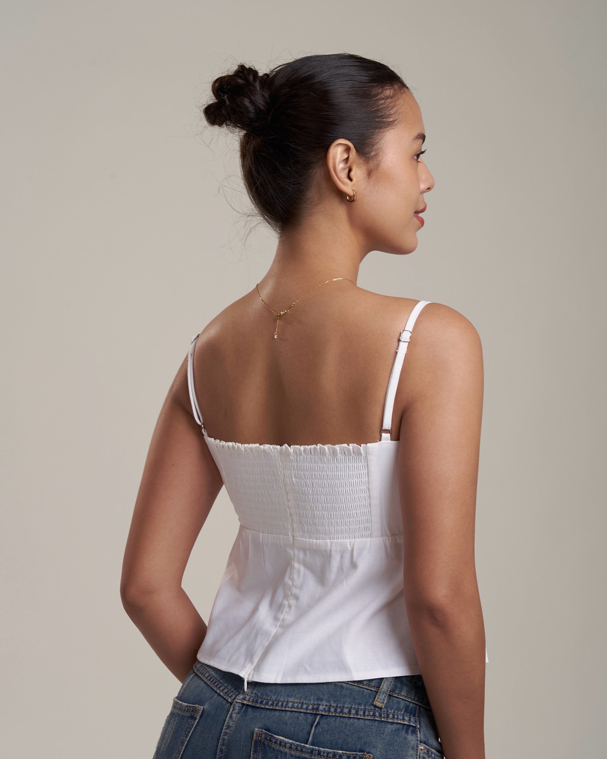 Peonia Linen Top