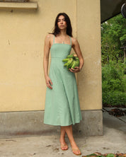 Solana Linen Dress Sea Foam