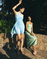 Solana Linen Dress Sea Foam (clearance)