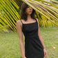 Tabitha Linen Dress Black