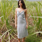 Leona Linen Dress Powder Blue