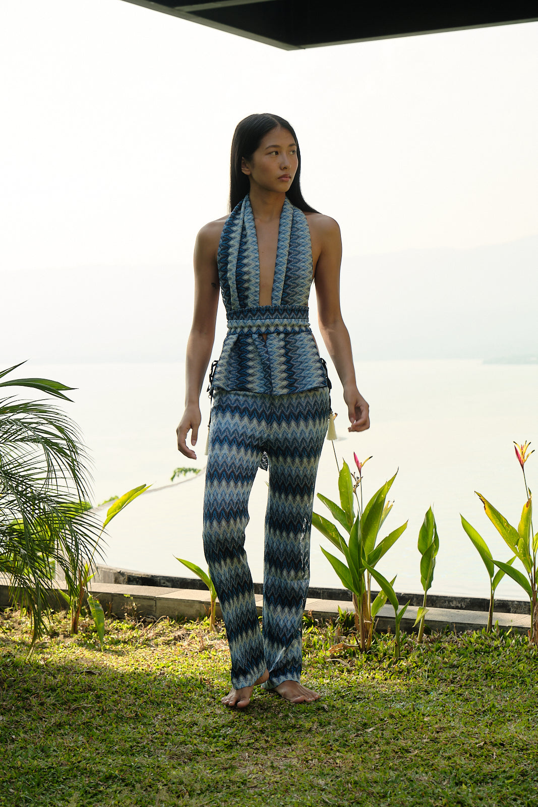 Roscoe Azure Knit Pants