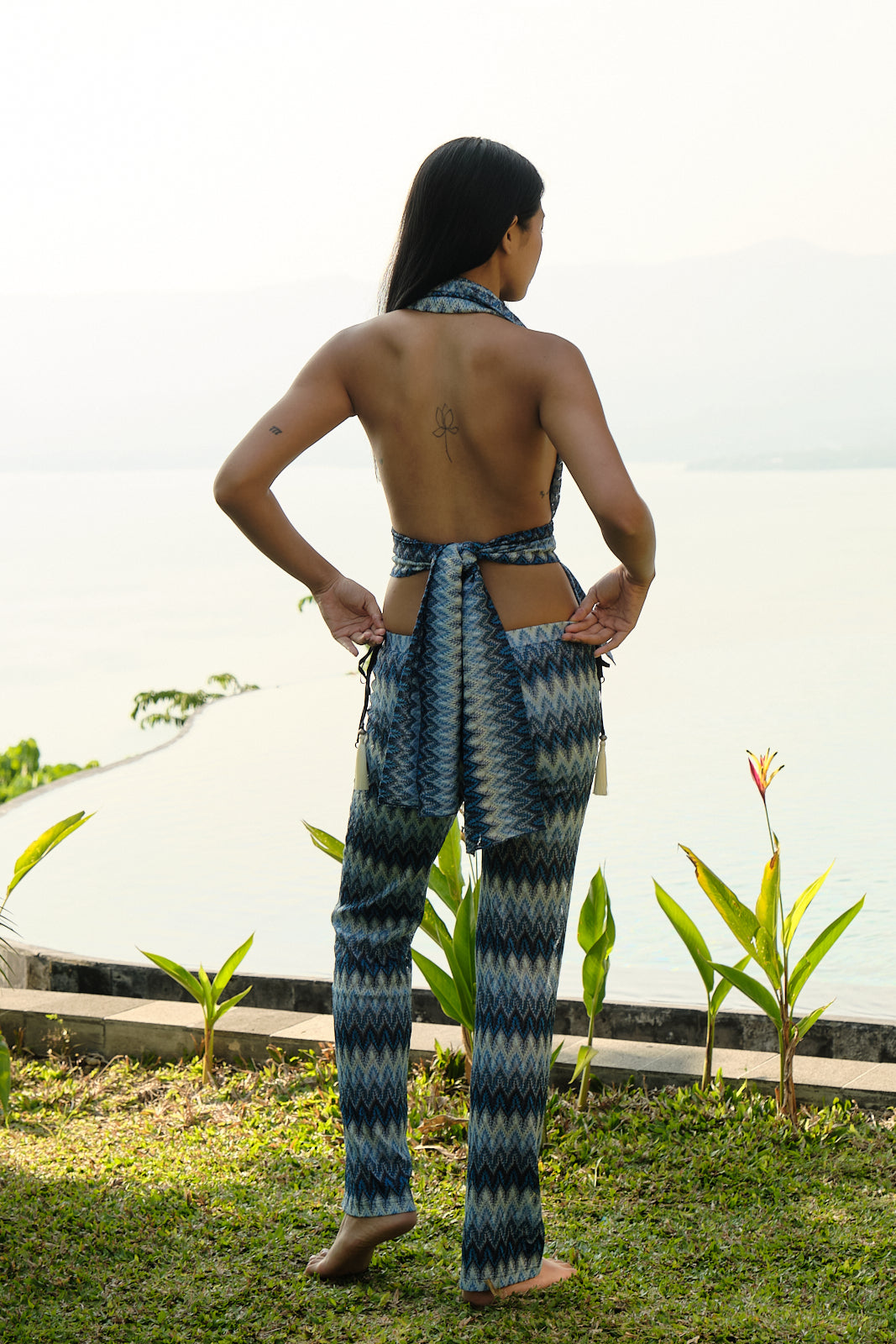 Roscoe Azure Knit Pants