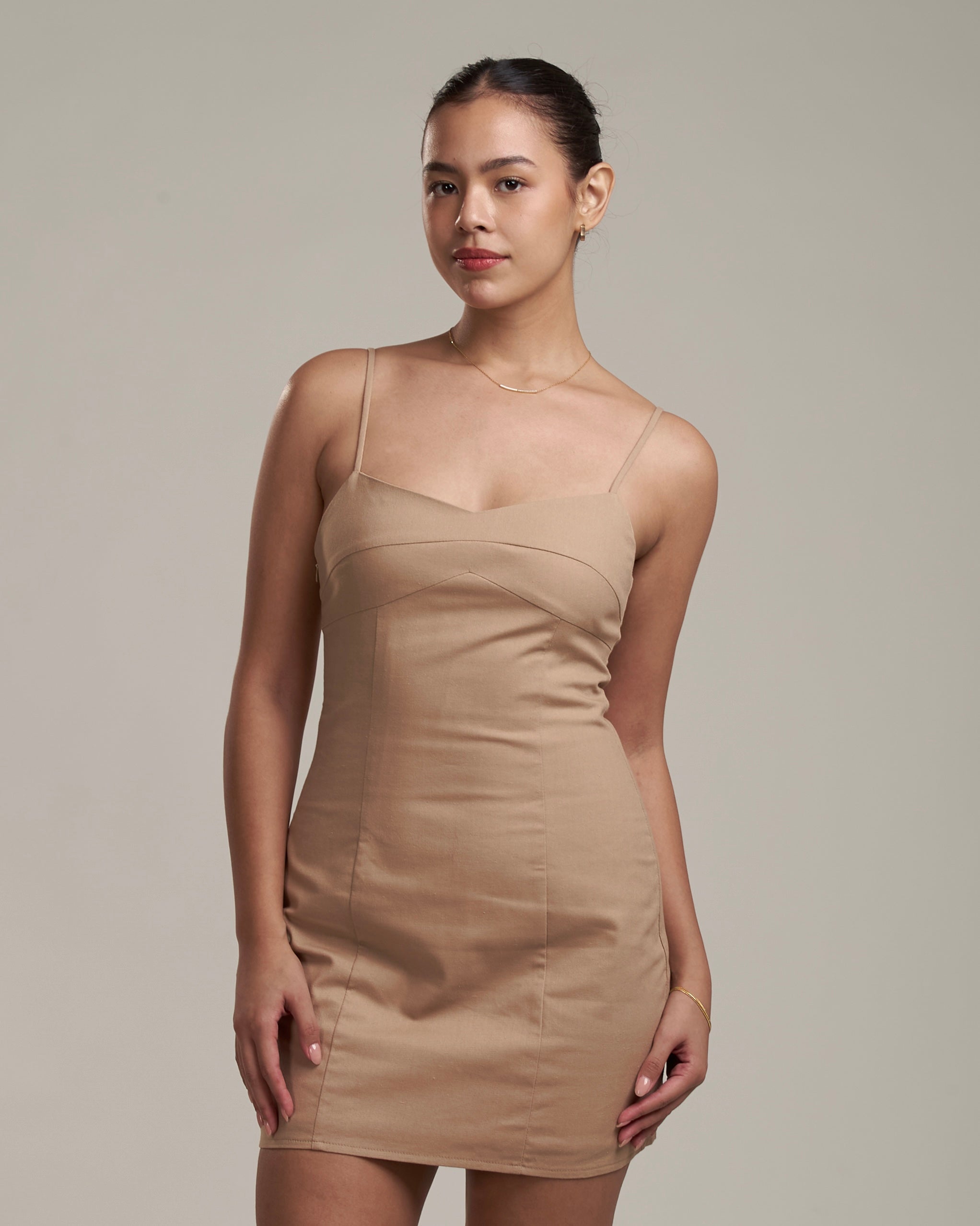 Alaria Linen Dress Sand