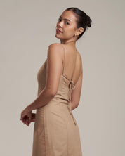Alaria Linen Dress Sand