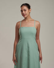Solana Linen Dress Sea Foam