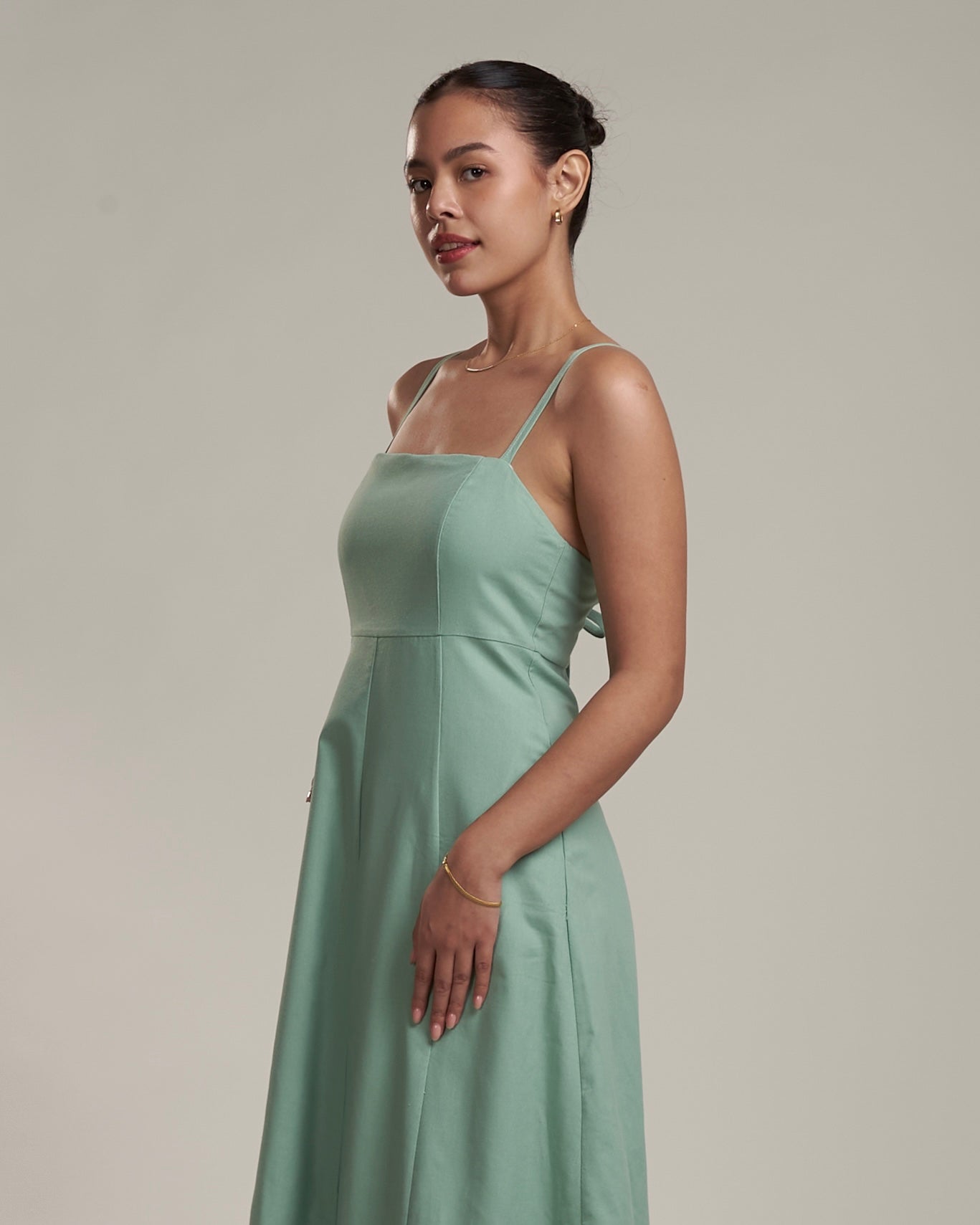 Solana Linen Dress Sea Foam