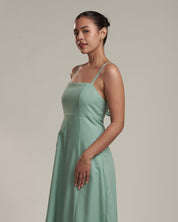 Solana Linen Dress Sea Foam