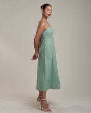 Solana Linen Dress Sea Foam