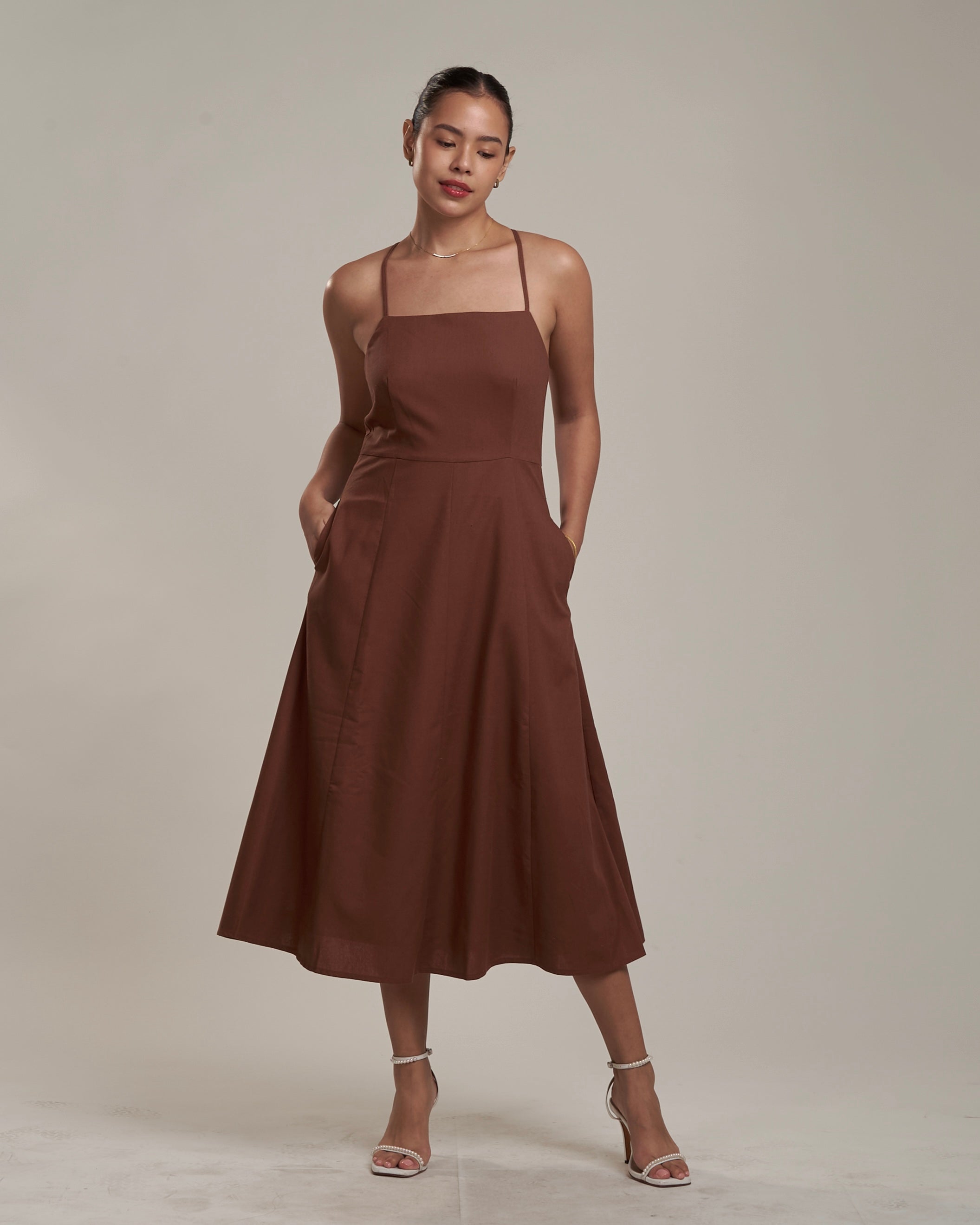 olivia linen dress Olivia Grey Blue Linen Dress | Resort Fashion