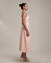 Gaia Linen Dress Blush